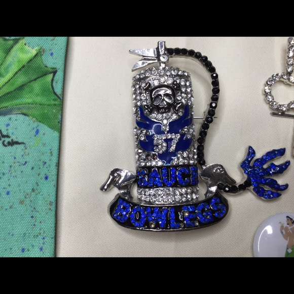 Mermaid Jewelry Set - Pins Bracelets Earrings - Picture 4 of 11